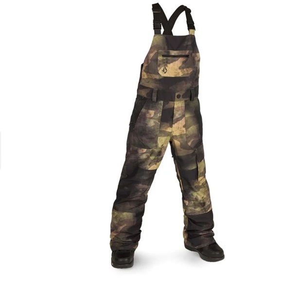 VOLCOM Youth Barkley Insulated Snow Bib Overall Pant Size Large NWT - Picture 4 of 16